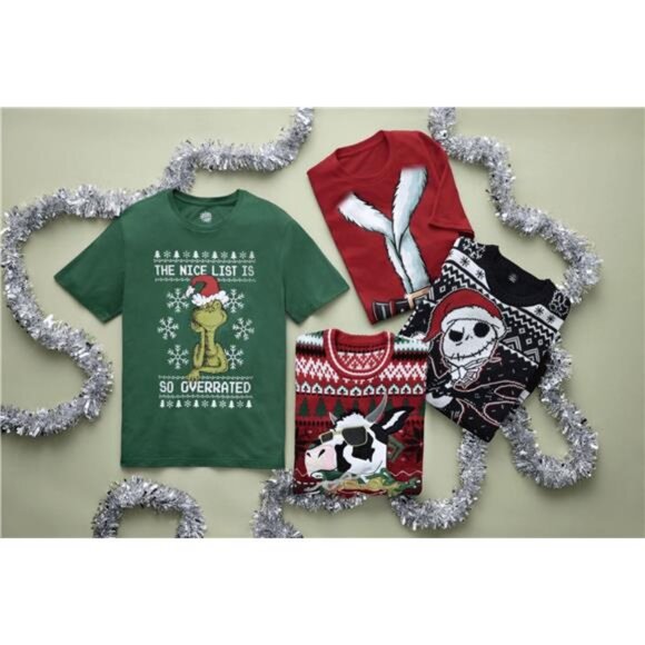 Men’s Christmas Cow Sweater with Drink Pocket Holiday Long Sleeve Ugly Sweater - Picture 6 of 6